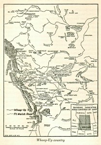 "Whoop-Up" country map (Sharp, 1955: 6).