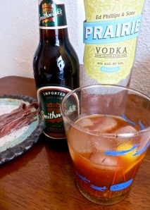 A ceremonial bloody bull just 10" to my left.