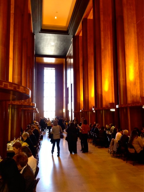 The Great Hall of the North Dakota capitol in Bismarck. Photo looking west.