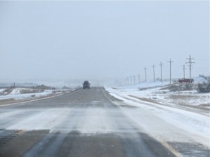 North Dakota Highway 85 on March 23, 2013.