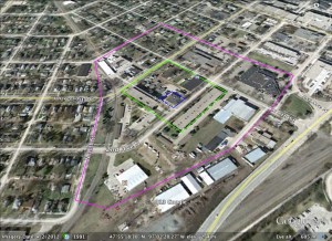 The research boundaries for a micro-history of a neighborhood in Grand Forks, North Dakota.