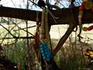 Some items of remembrance at the Bear River Massacre site. Photo from July 15, 2013.