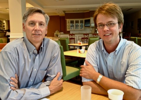 Phil Deloria and myself, after asking Dakota to snap this photo. Taken on September 18, 2013.