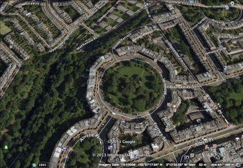 Moray Place in Edinburgh, Scotland.