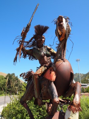 "Charging Forward" (2001) by Jay Laber. Photo taken in July 2013.