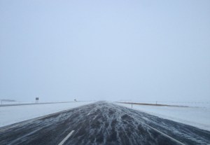 A view this morning of I-29 between Fargo and Grand Forks.