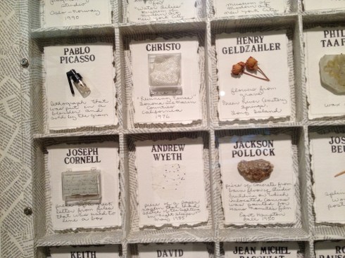 Barton appropriated antiquarian museum display methods into his works of art.