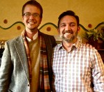 After the evening round table discussion, it was photo time with Josh Rushing (r).